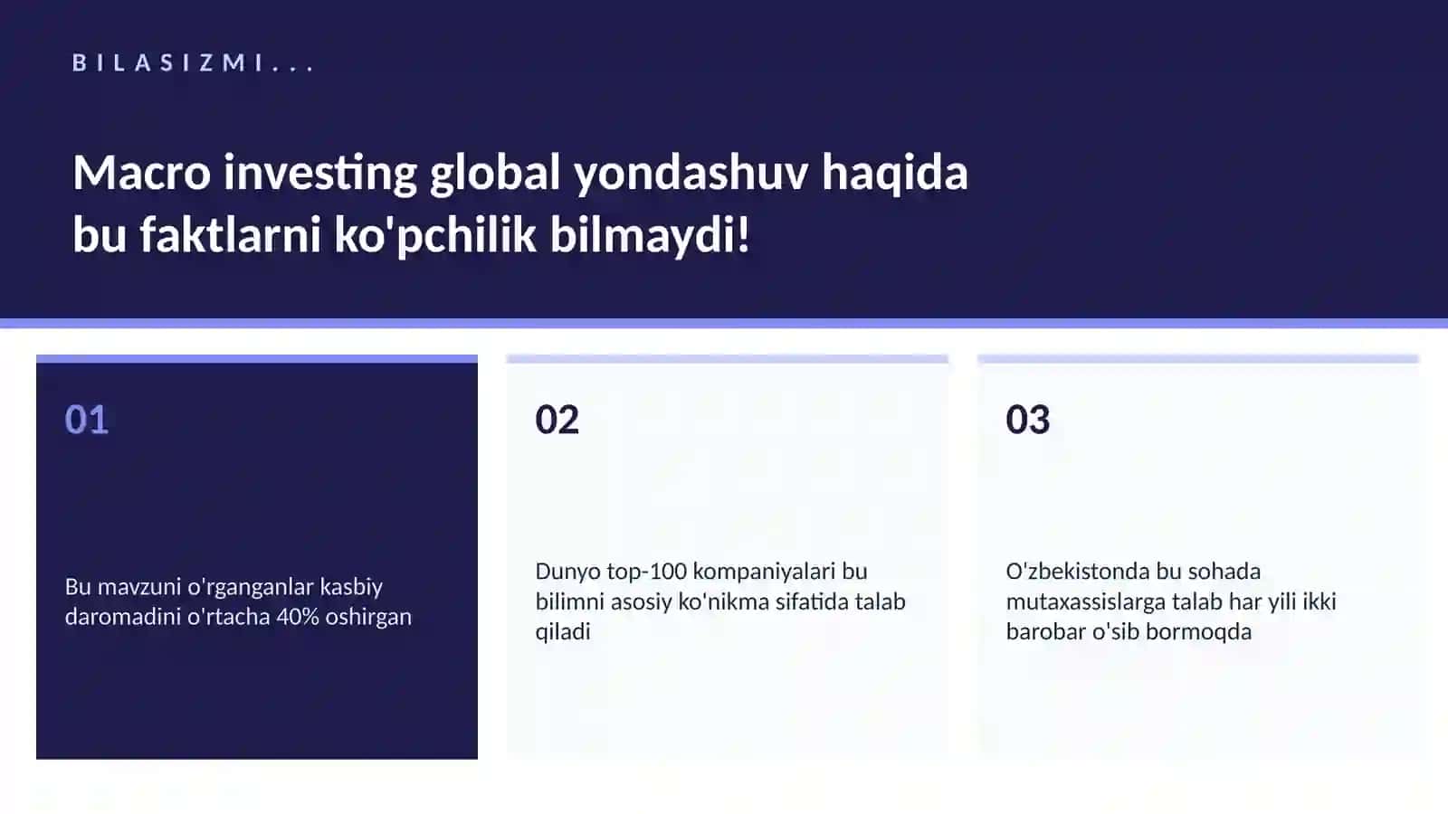 MOLIYA VA INVESTITSIYA 2026 2