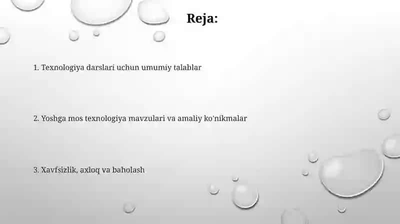 Texnologiya darslari 2