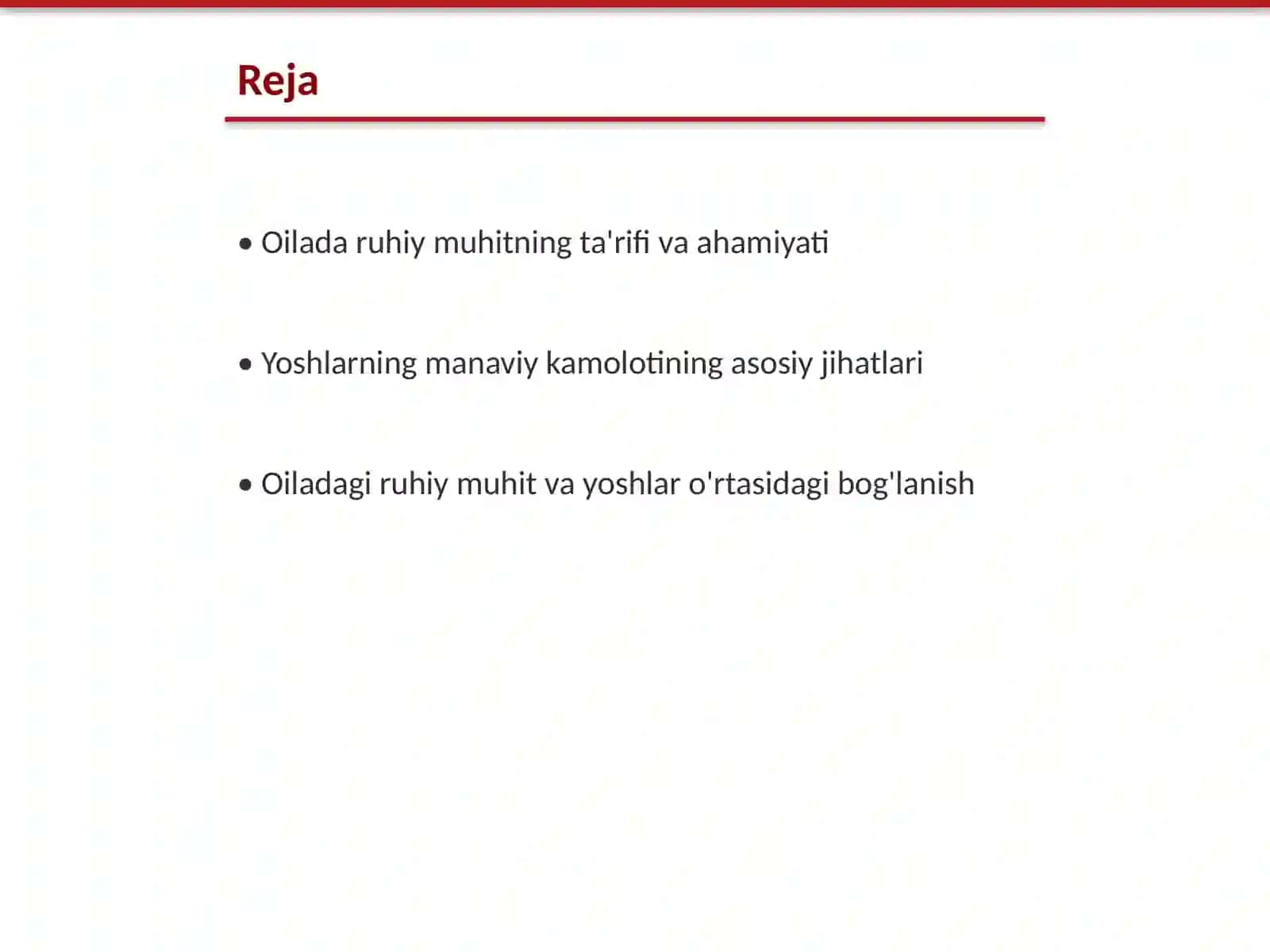 Oiladagi ruhiy muhitning yoshlarning manaviy kamolotiga ta'siri 2