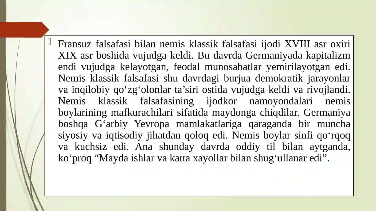 Yangi davr nemis irrasinalizmi 2