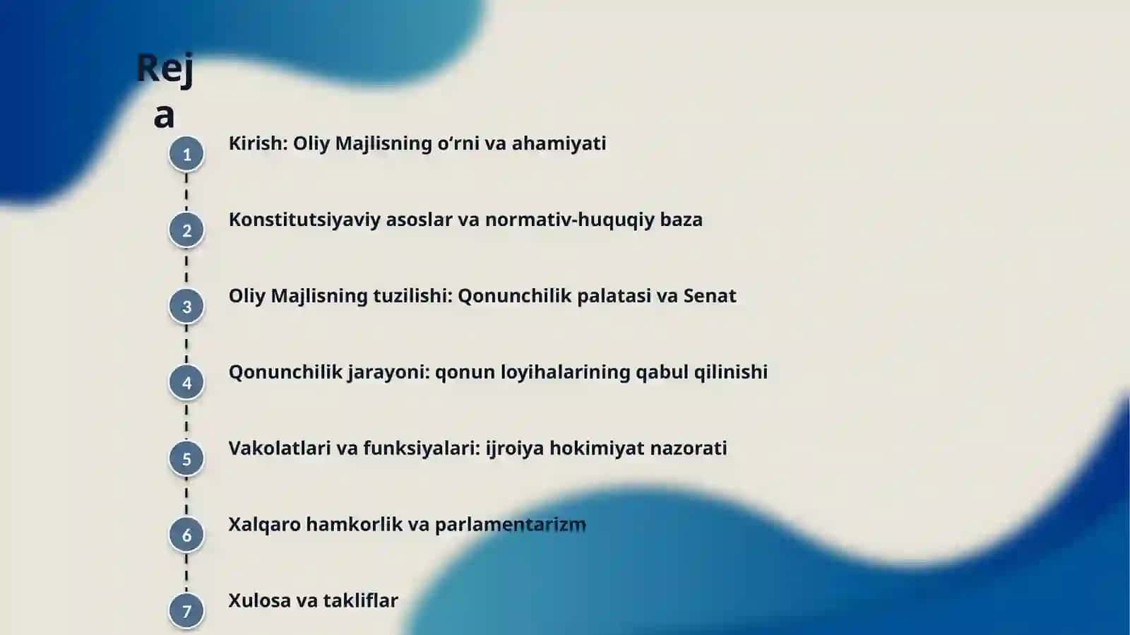 Oliy Majlis - oliy vakillik va qonun chiqaruvchi organ 2