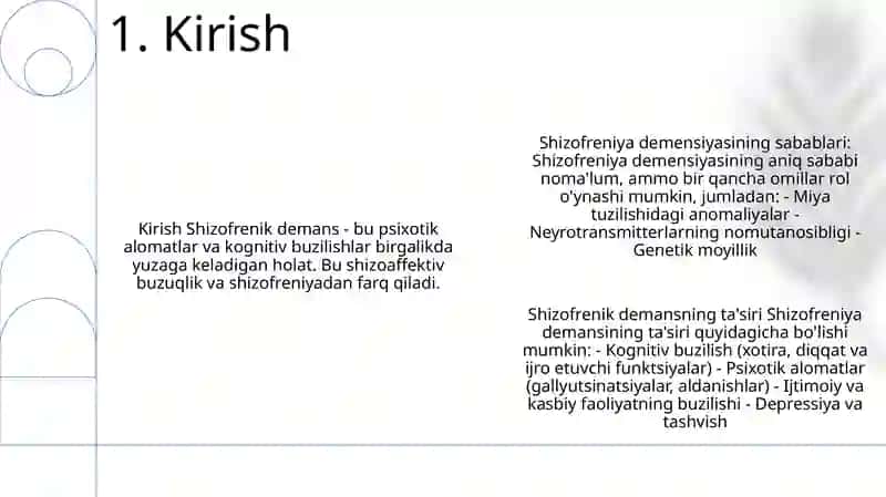 Shizofrenik Demensiyaning Kelib Chiqish Sabablari Va Asoratlari 2