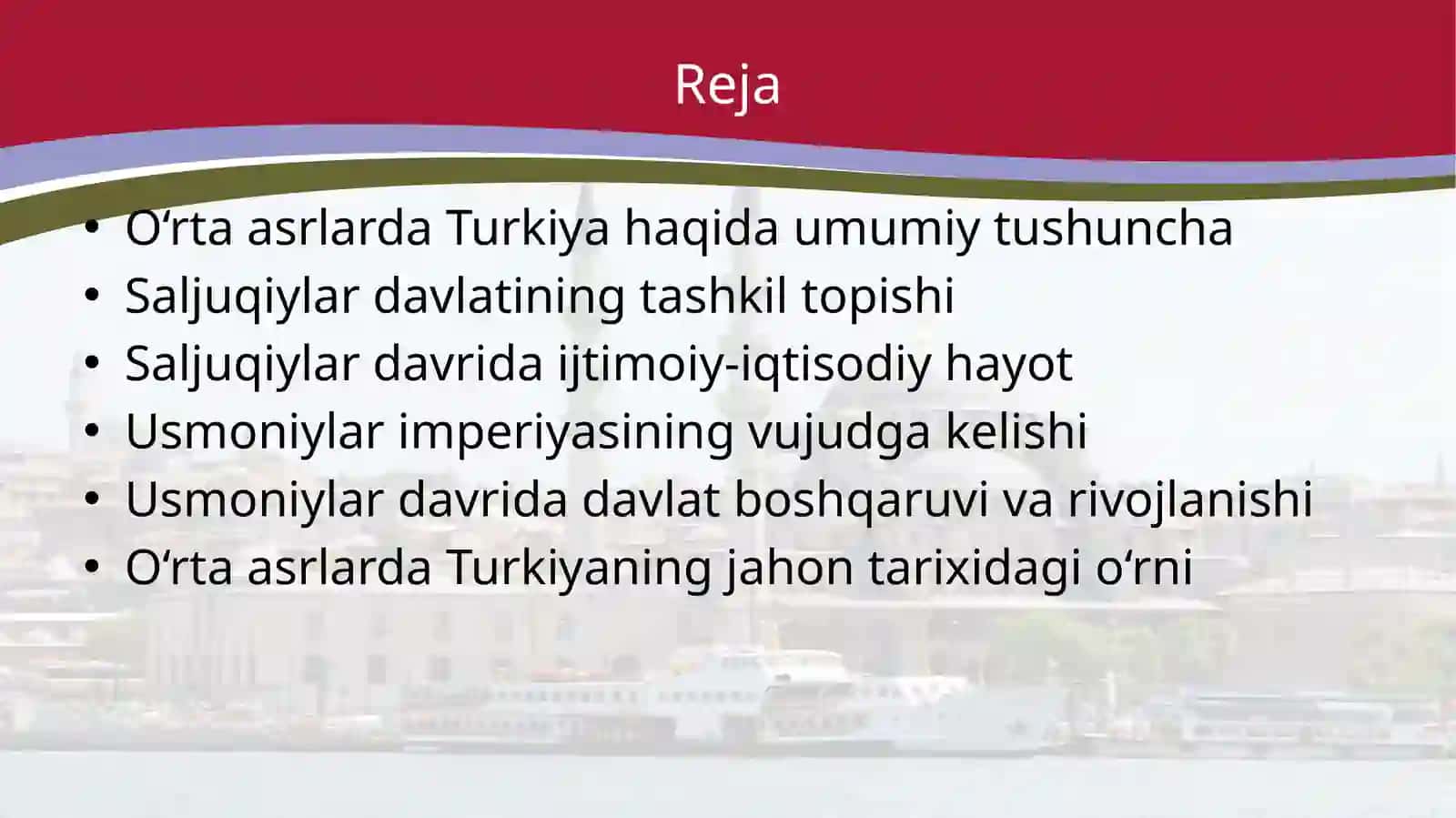 O‘rtaasrlarda Turkiya 2