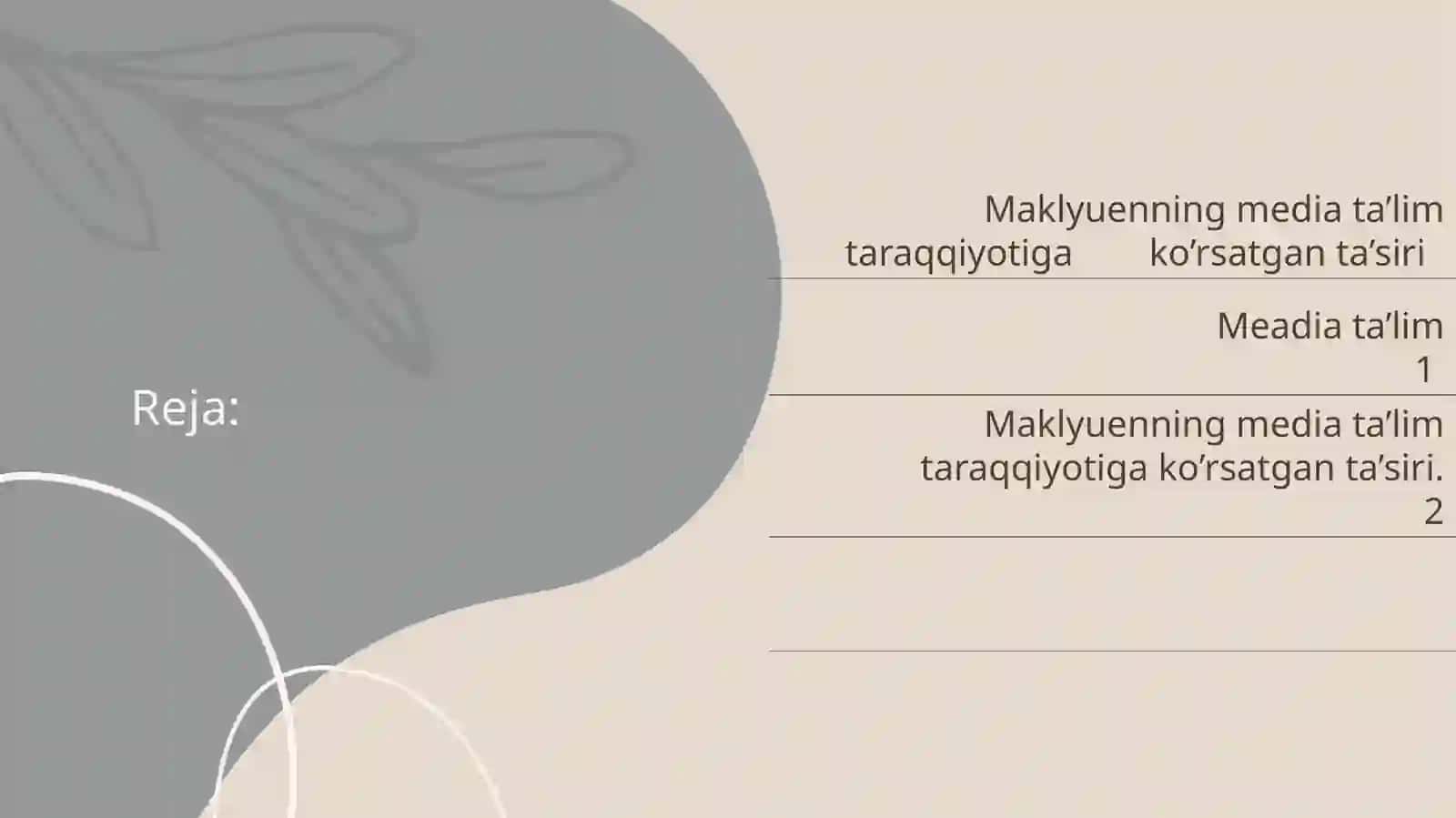 Mediasavodxonlik va axborot ma’daniyati 2