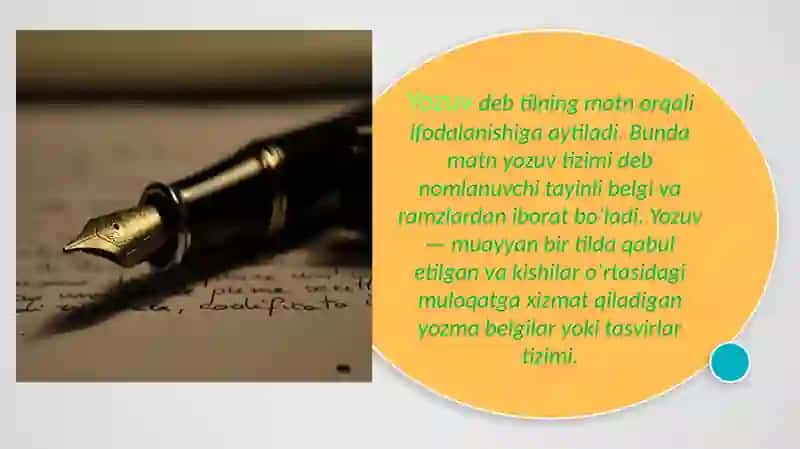 Yozuvning paydo bo'lishi 2