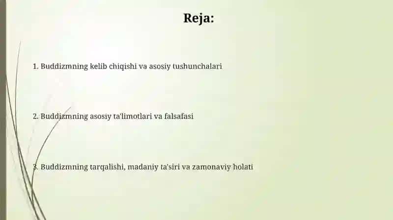 Biddizmning kelib chiqishi vaasosiygʻoyalari 2