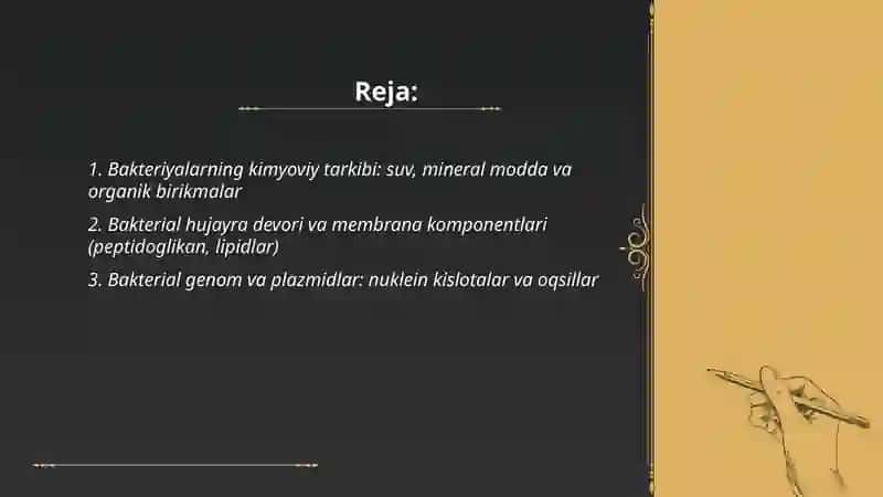 Bakteriyalarning fiziologiyasi 2