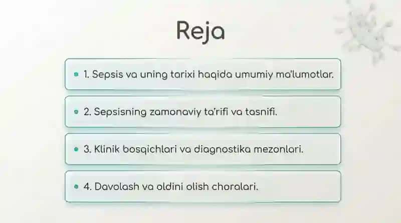 Sepsisning zamonaviy tasnifi 2