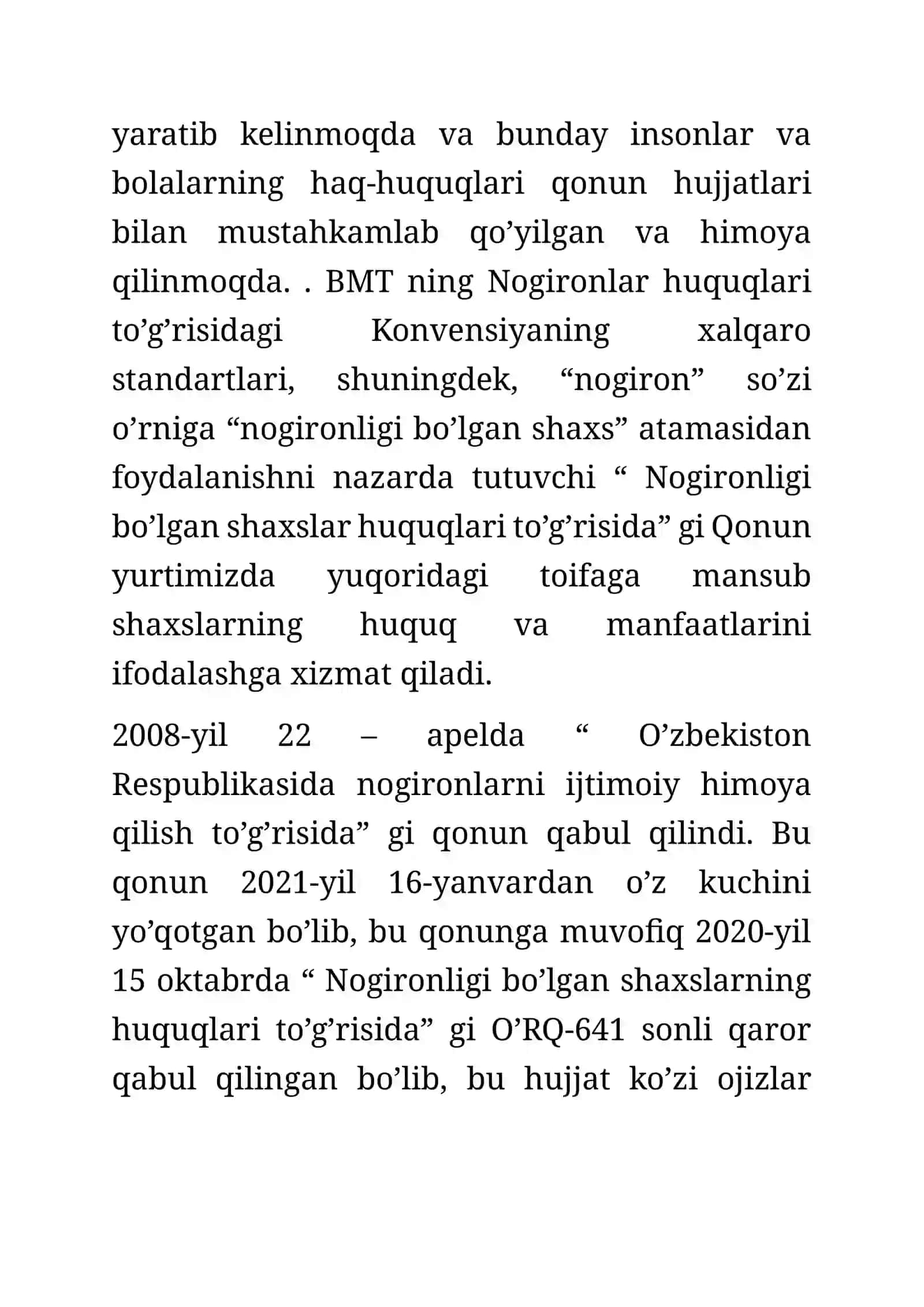 IMKONIYATI CHEKLANGAN BOLALARNING TA’LIM-TARBIYA OLISHLARI 2