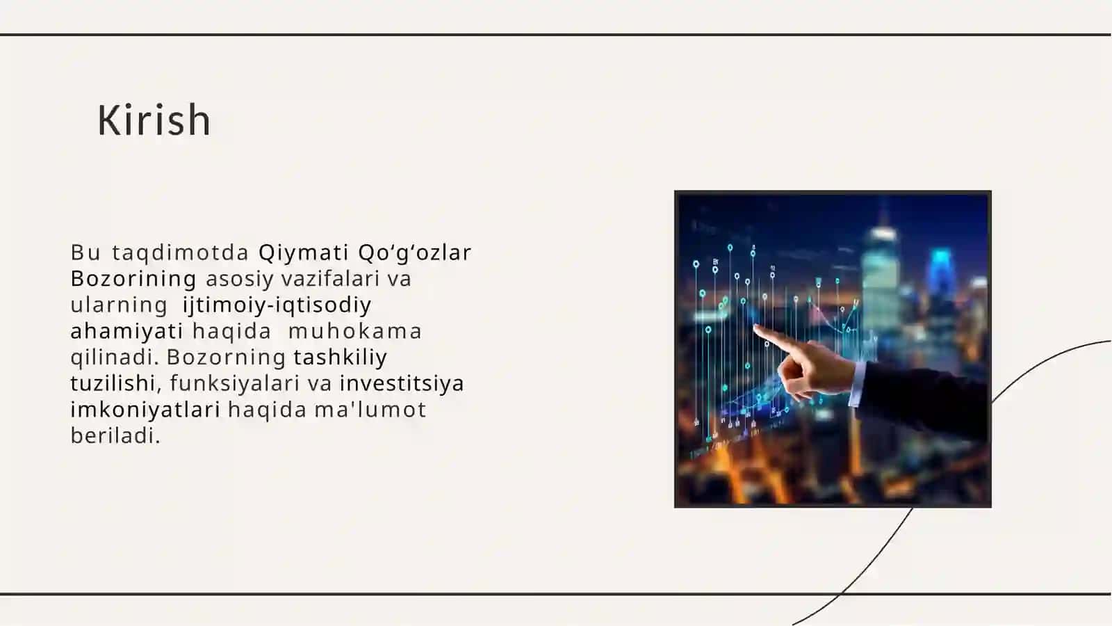 Qiymati Qo'g'ozlar Bozorining Asosiy Vazifalari va Ularning Ijtimoiy-Iqtisodiy Ahamiyati 2