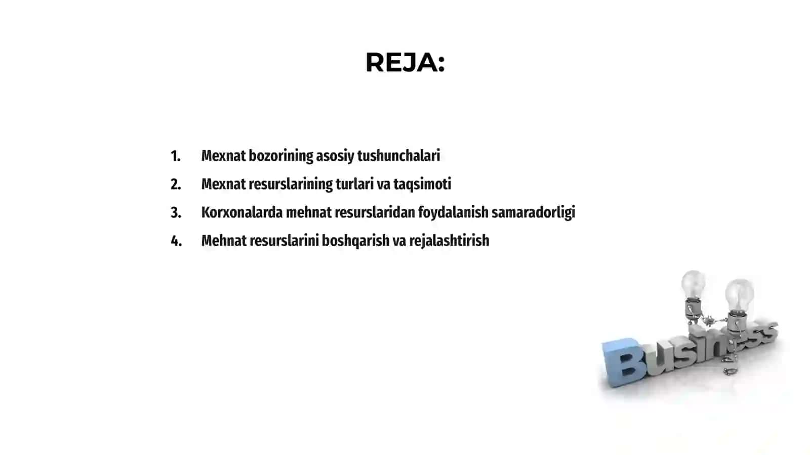 Mexnat bozori va korxonalarda mexnat resurslaridan foydalanish 2