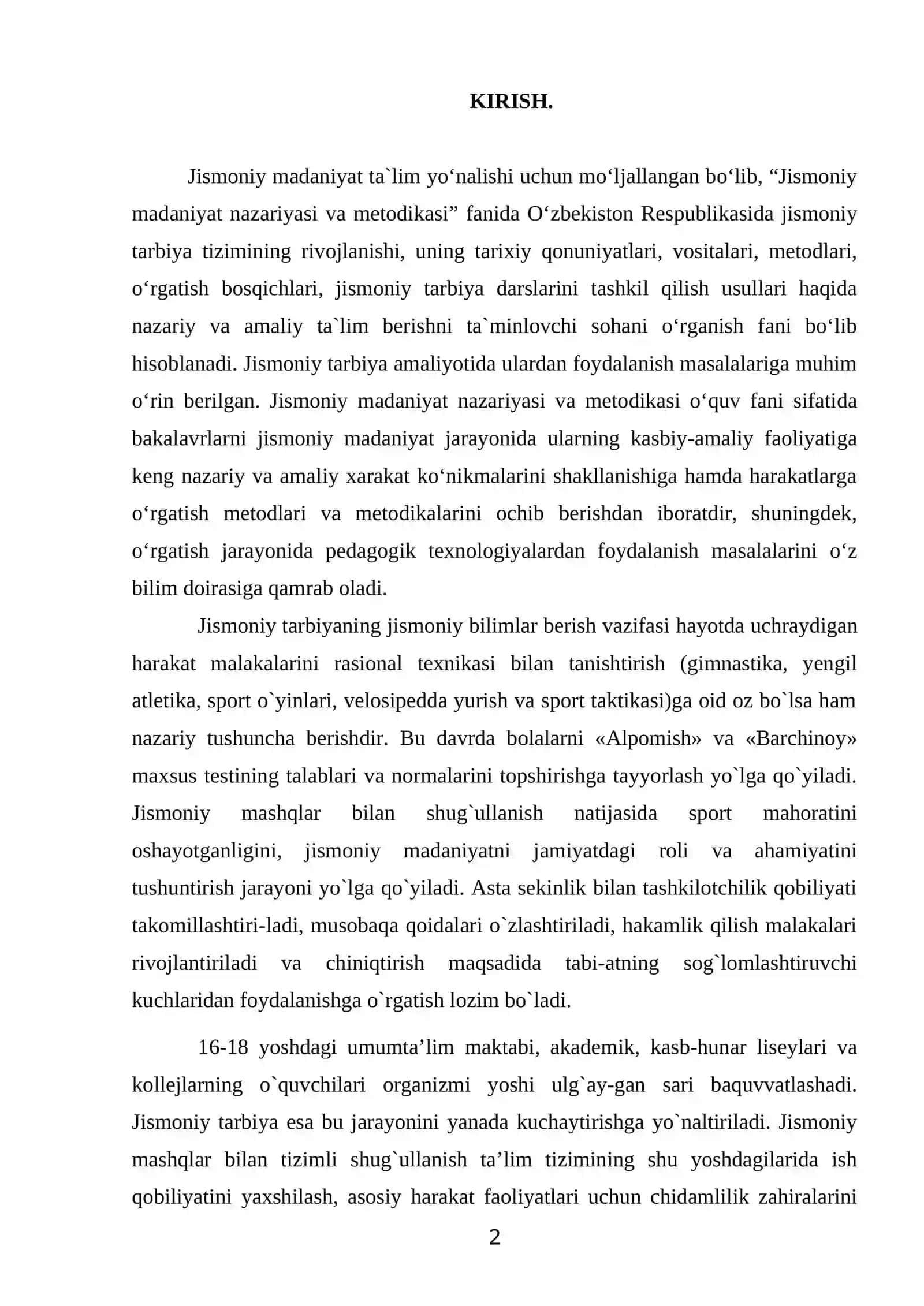 MAXSUS VA TAYYORLOV GURUH BOLALARI BILAN OLIB BORILADIGAN JISMONIY TARBIYANING MAQSAD VA VAZIFALARI 2
