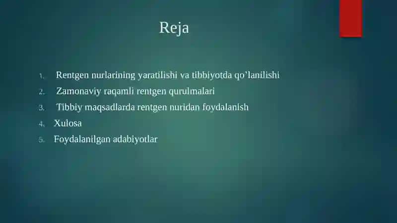 RENTGEN NURLARINI O’RGANISH TARIXI SUYAK VA BO’G’IMLAR RIVOJLANISHINI RENTGEN NURLARI YORDAMIDA O’RGANISH 2