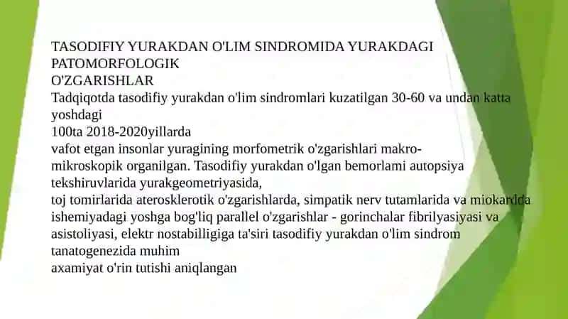 Tasodifiy Yurakdan O'lim Sindromi 2