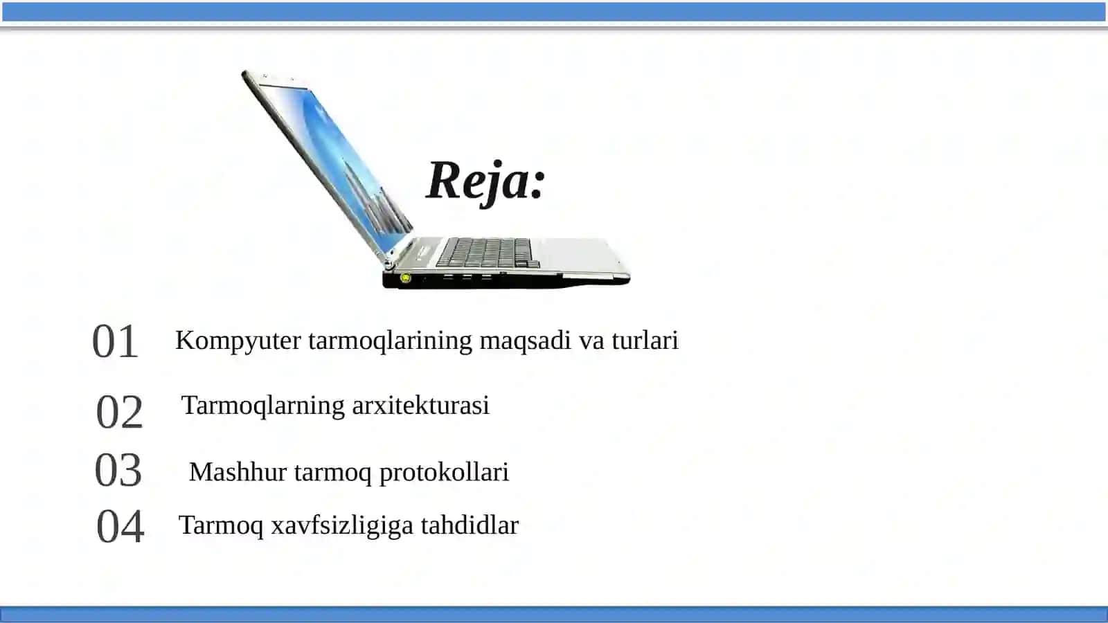1-ma’ruza.Kompyutertarmoqlari,tarmoqtopologiyalari 2