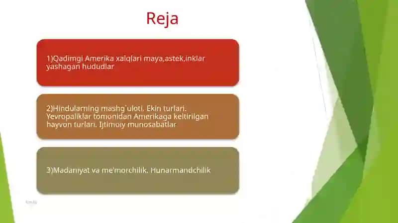 Buyuk geografik kashfiyotlar davrida Amerika xalqlari 2