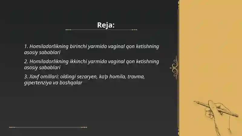 Homiladorlikda qon ketishi 2