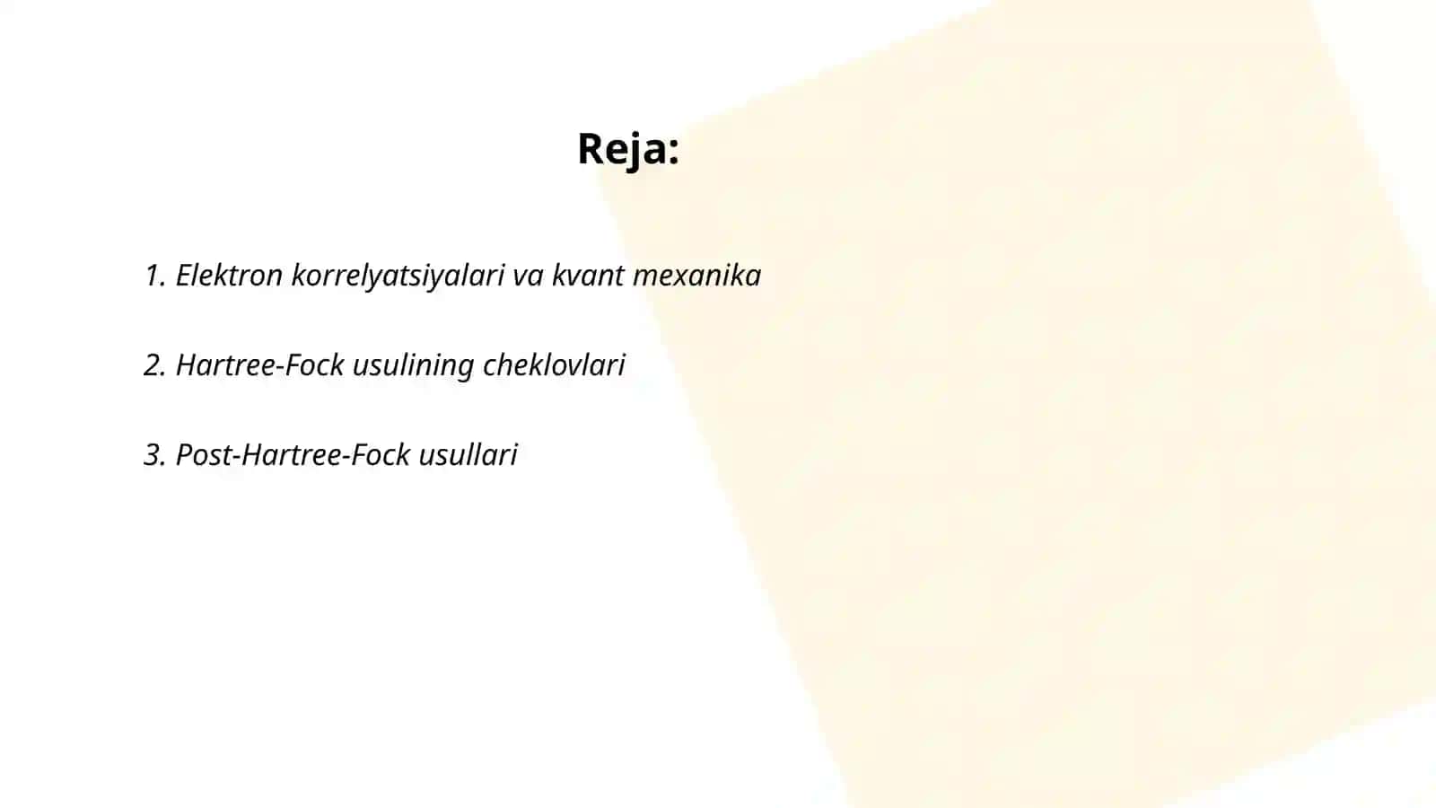 Elektron korrelyatsiyalar 2
