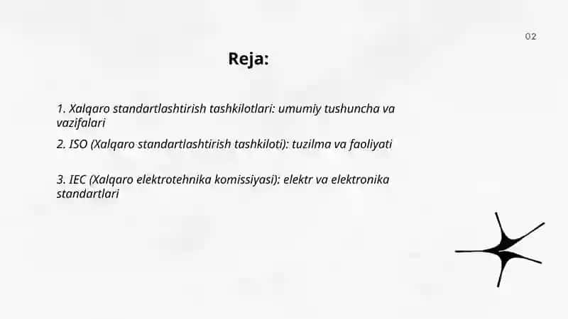 Xalqaro standartlashtirish tashkilotlari 2