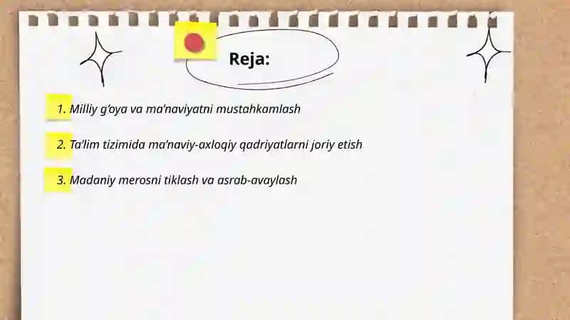 Milliy g‘oya va ma’naviyatni mustahkamlash 2