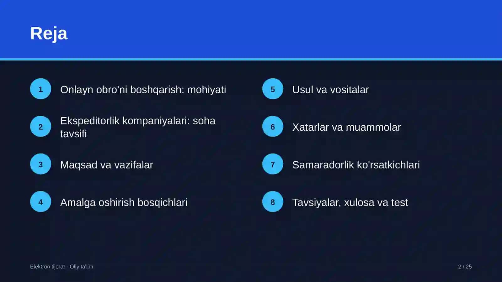 ekspeditorlik kompaniyalarida onlayn obro'ni boshqarish 6508 2