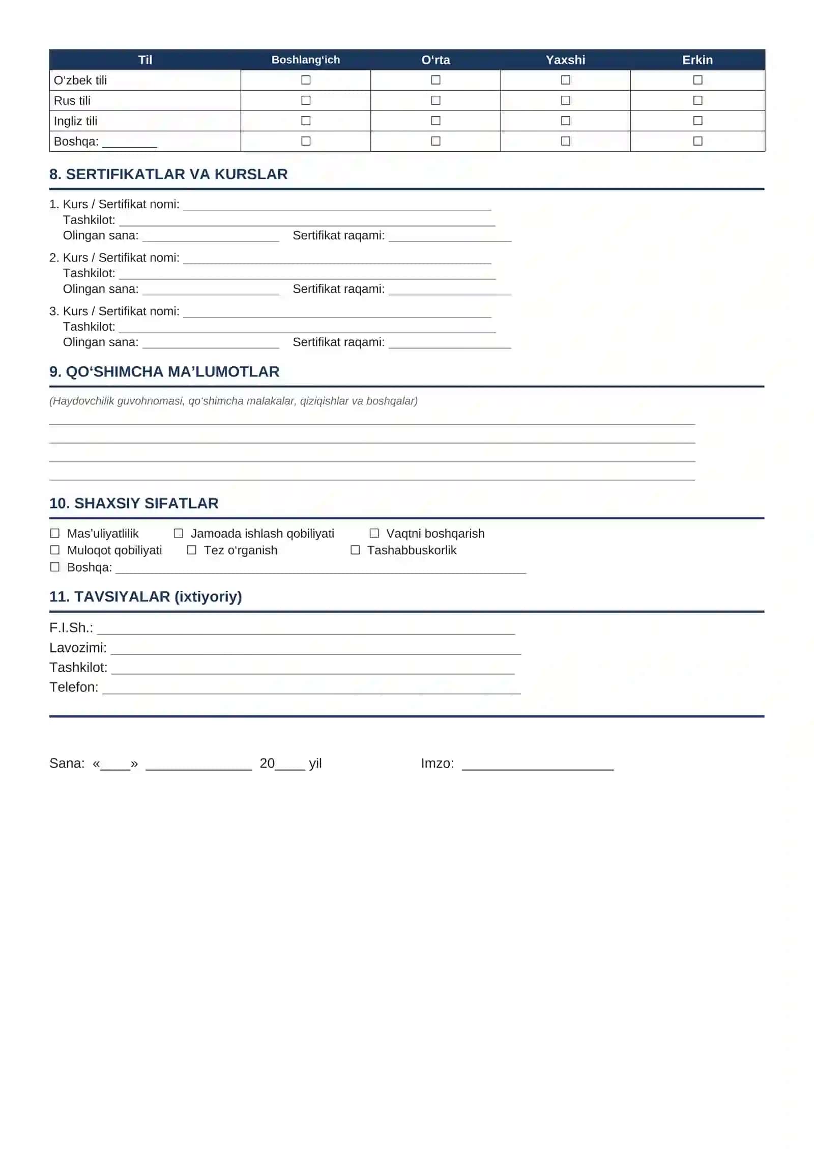 Rezyume (CV) blankasi 2