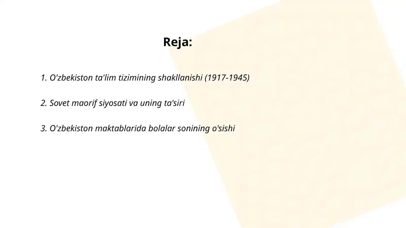 O'zbekiston ta'lim tizimi va pedagogik fikrlar rivoji 2