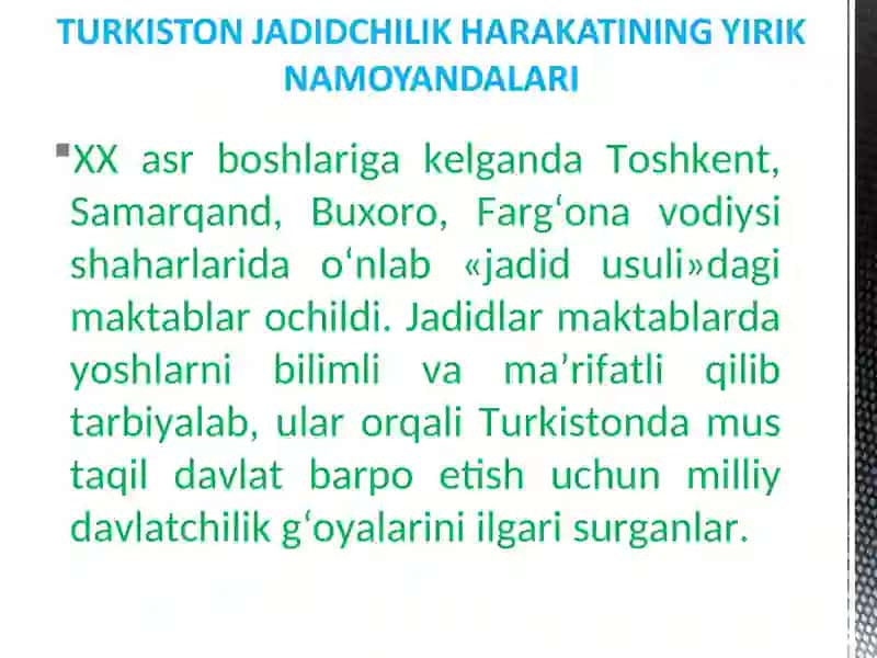 Jadidlar harakati 2