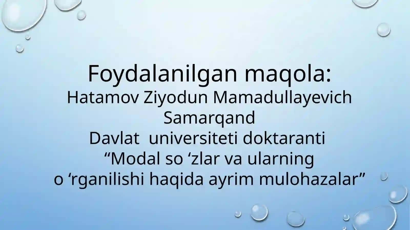 Modal So'zlarning nutqdagi ahamiyati 2