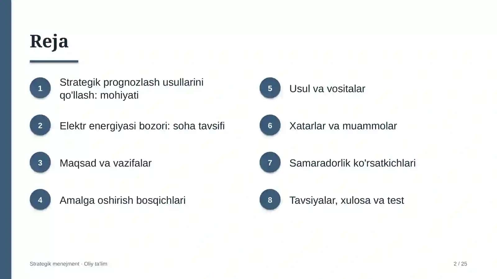 elektr energiyasi bozorida strategik prognozlash usullarini qo'llash 6076 2