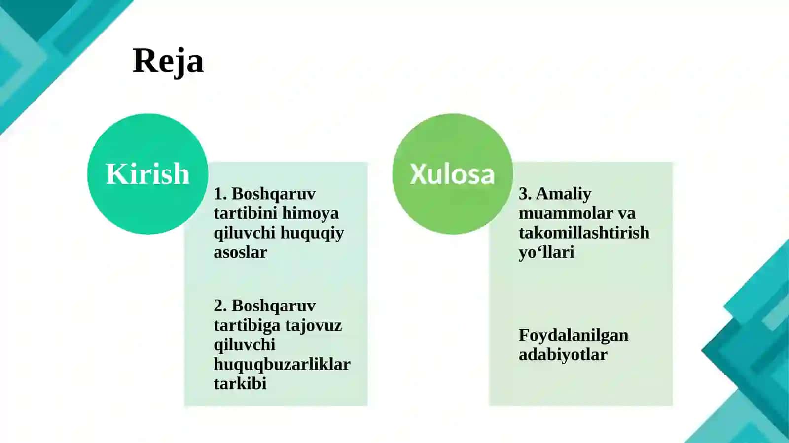 Boshqaruvning belgilangan tartibiga tajovuz qiluvchi ma’muriy huquqbuzarliklar tarkibi 2