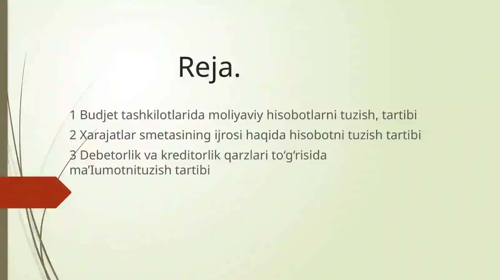 Byudjet mablag‘lari bo‘yicha xarajatlar smetasini tuzish tartibi va ularni ijrosi hisobi 2