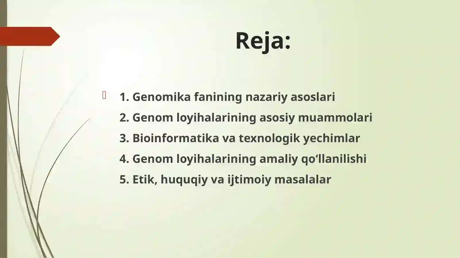 Genom loyihalari fundamental muammolar va amaliy yechimlar 2