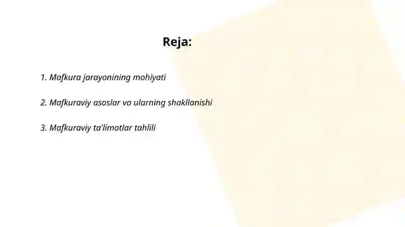 Mafkura jarayoning tarkibi 2