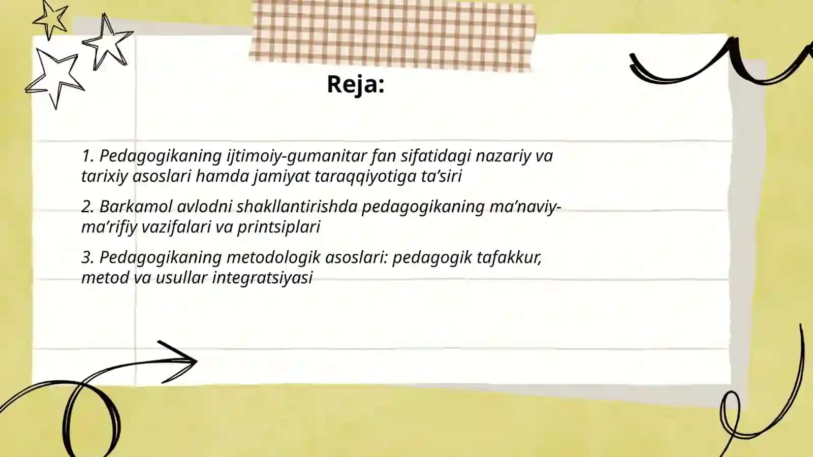 Pedagogikaning ijtimoiy-gumanitar fan sifatida jamiyat taraqqiyotidagi, barkamol avlodni shakllantirish 2