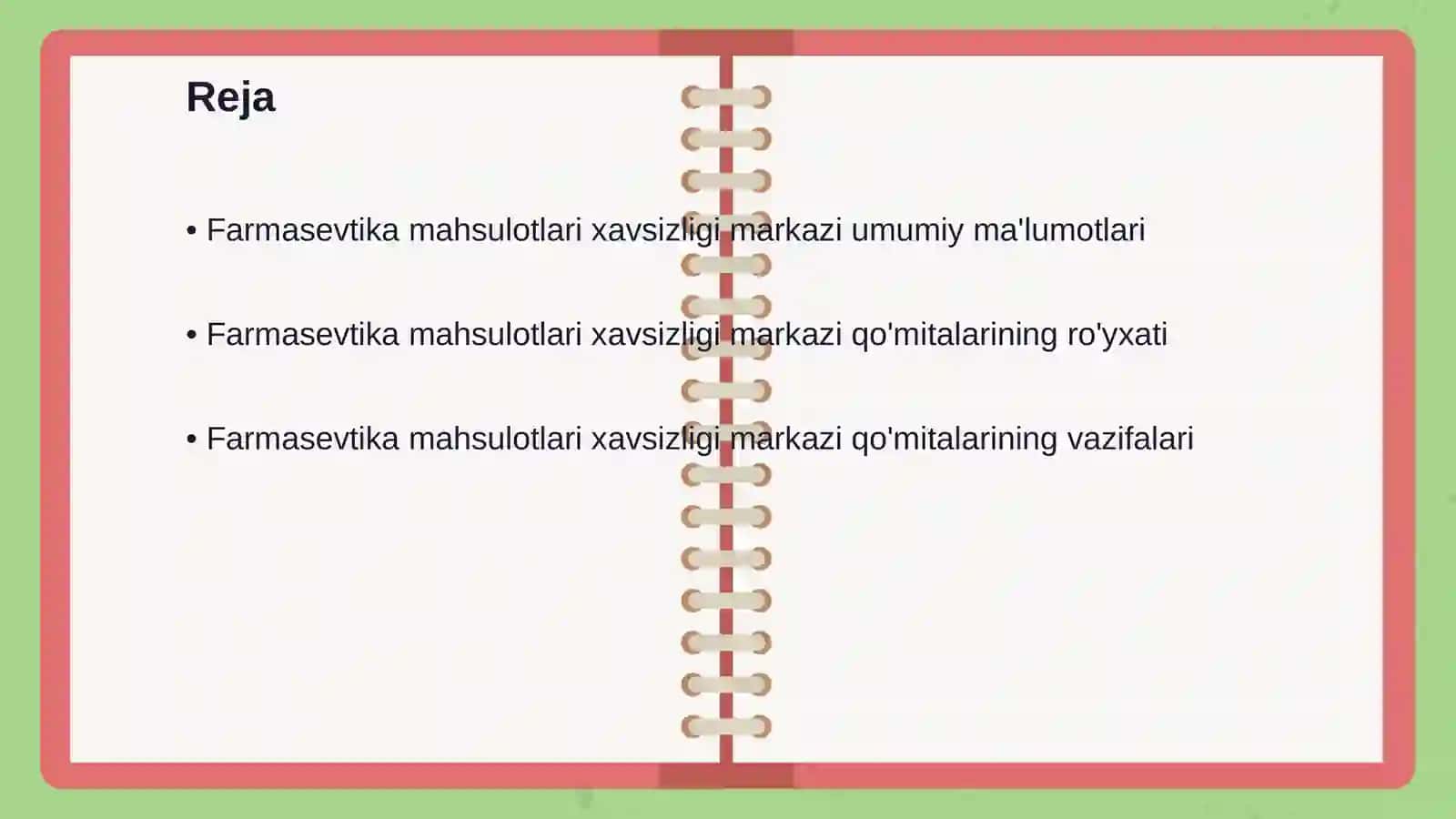 Farmasevtika mahsulotlari xavsizligi markazi davlat muassasasasining qo'mitalari 2