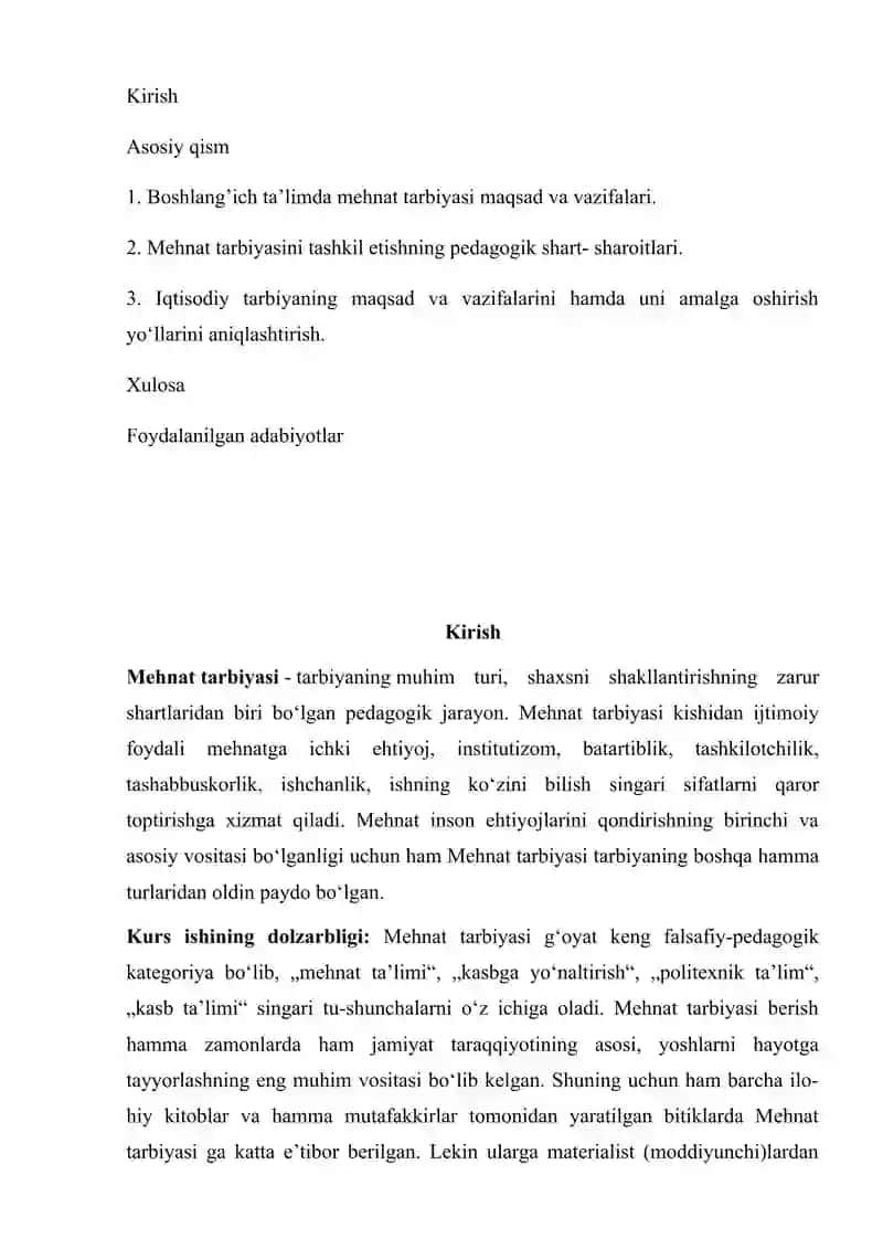 Mehnat tarbiyasi 2