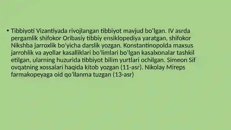 Vizantiyada tibbiyot 2