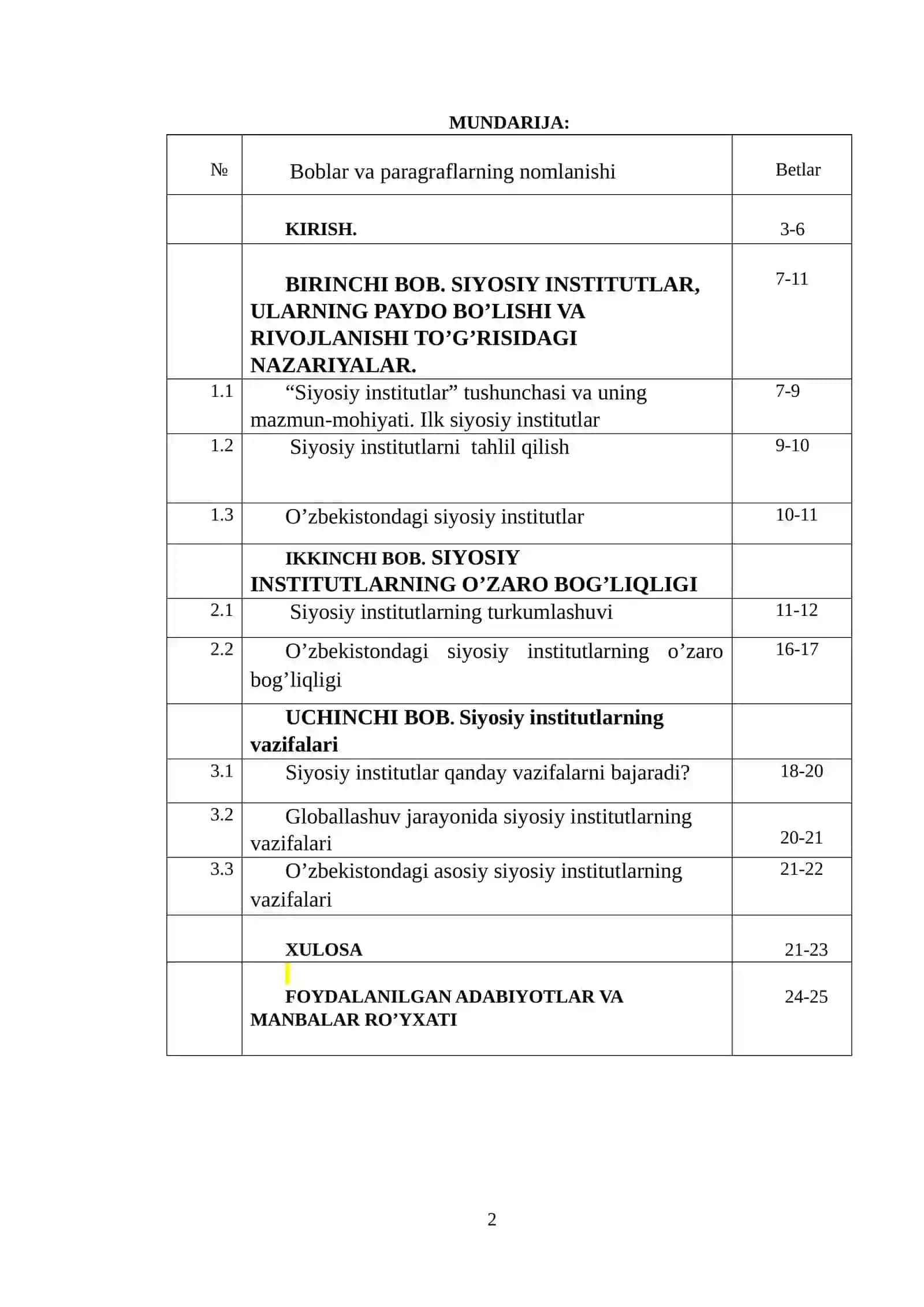 Siyosiy institutlarning turkumlashuvi hamda vazifalari 2