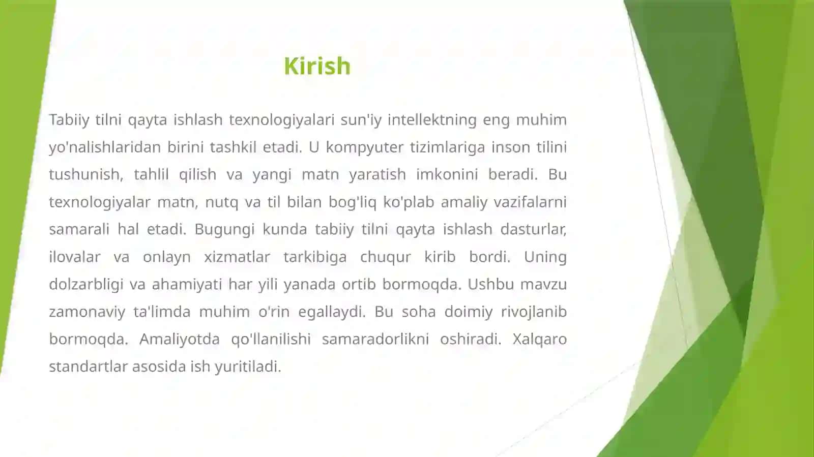 Tabiiy tilni qayta ishlash texnologiyalari 2