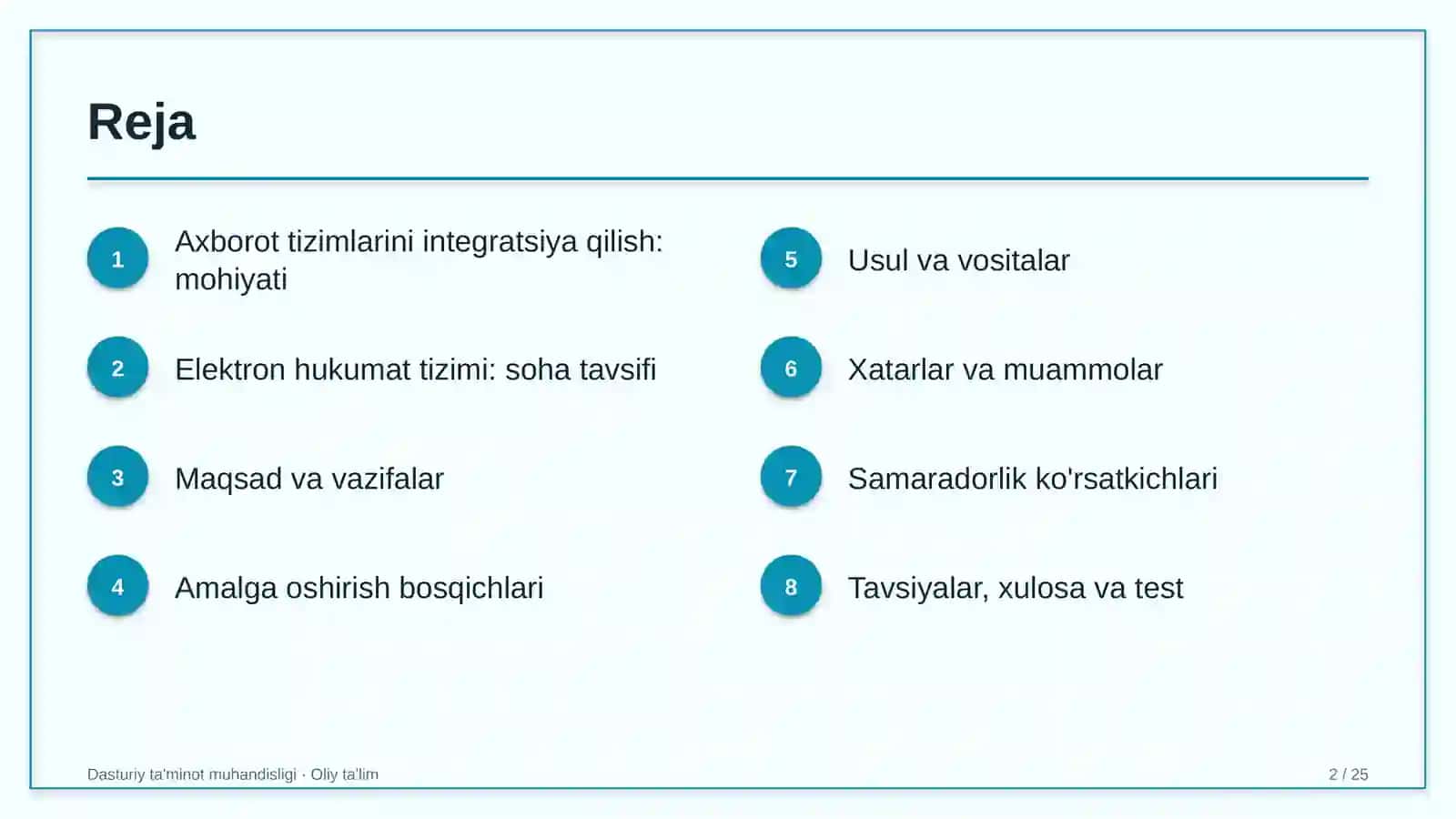 elektron hukumat tizimida axborot tizimlarini integratsiya qilish 4321 2