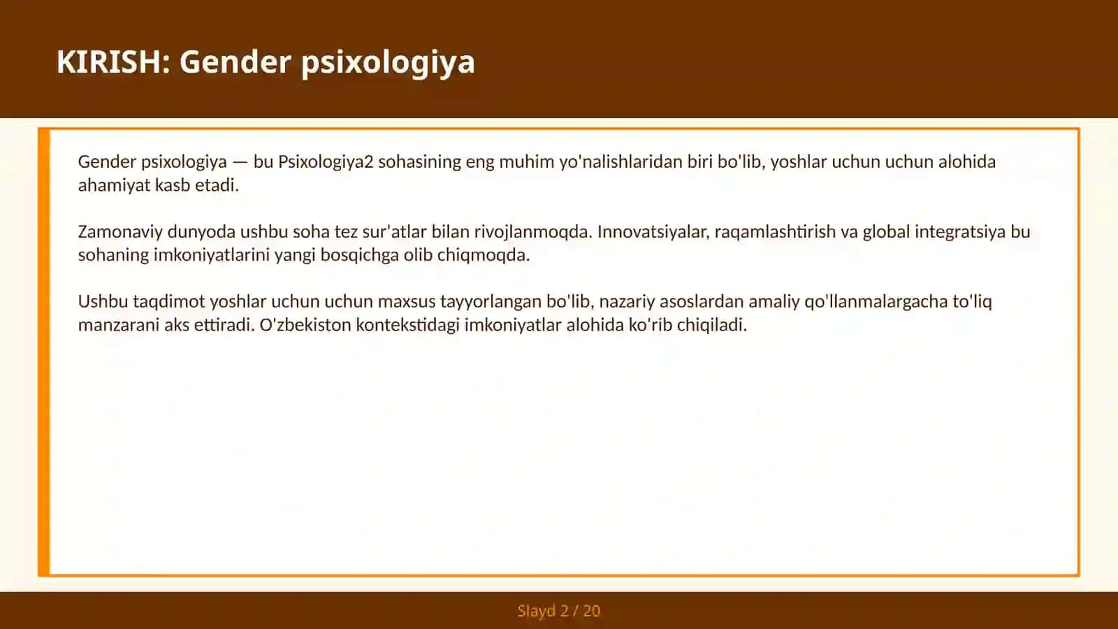 GENDER PSIXOLOGIYA 2