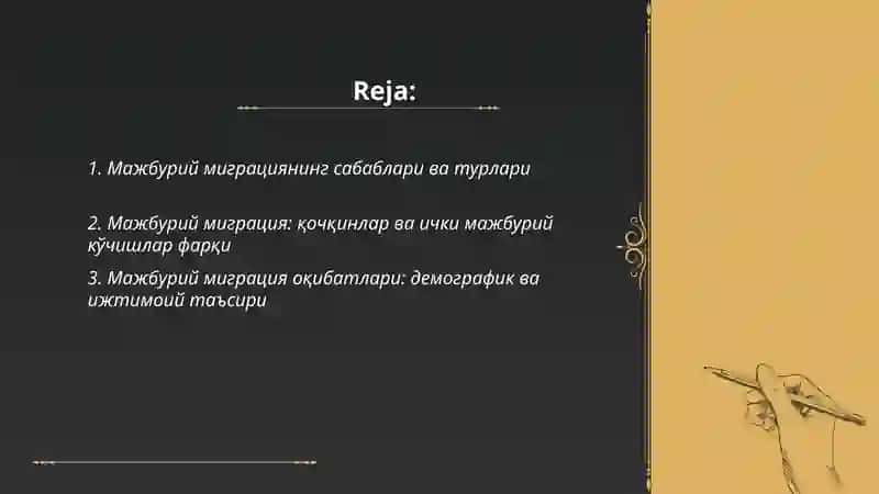 Миграция турлари: Мажбурий, ихтиёрий, иктисодий, сиёсий 2