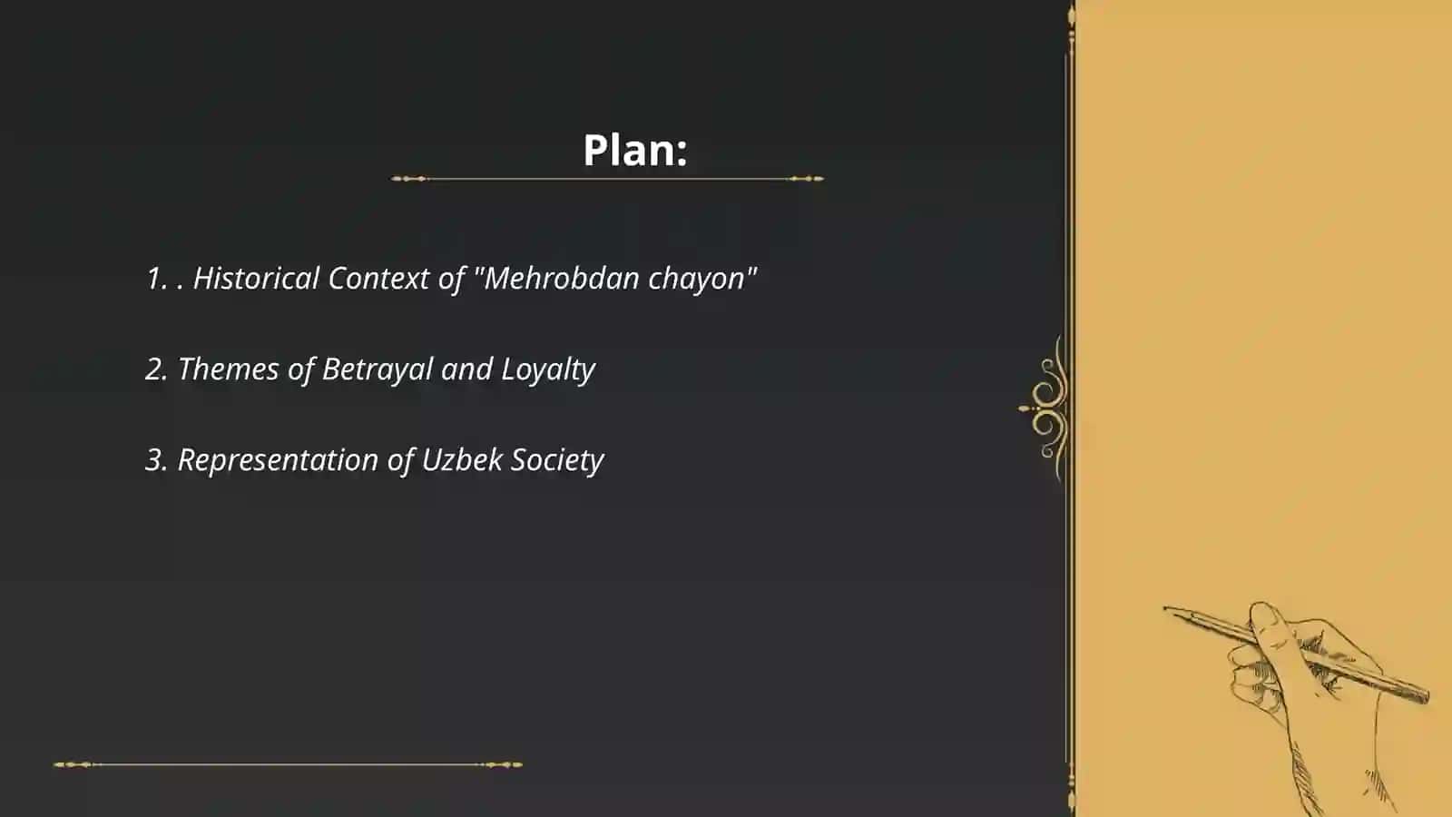 Choʻlponning "Mehrobdan chayon" asari 2