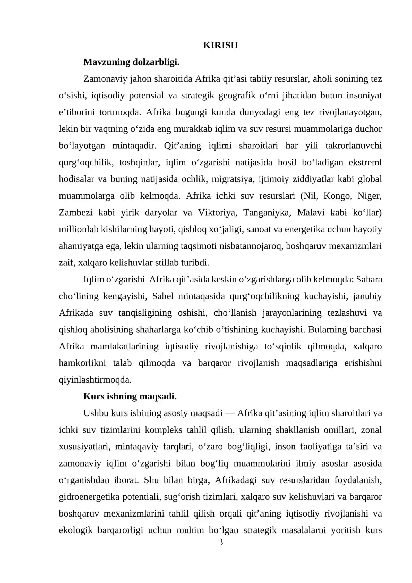 AFRIKANING IQLIMI VA ICHKI SUVLARI 2