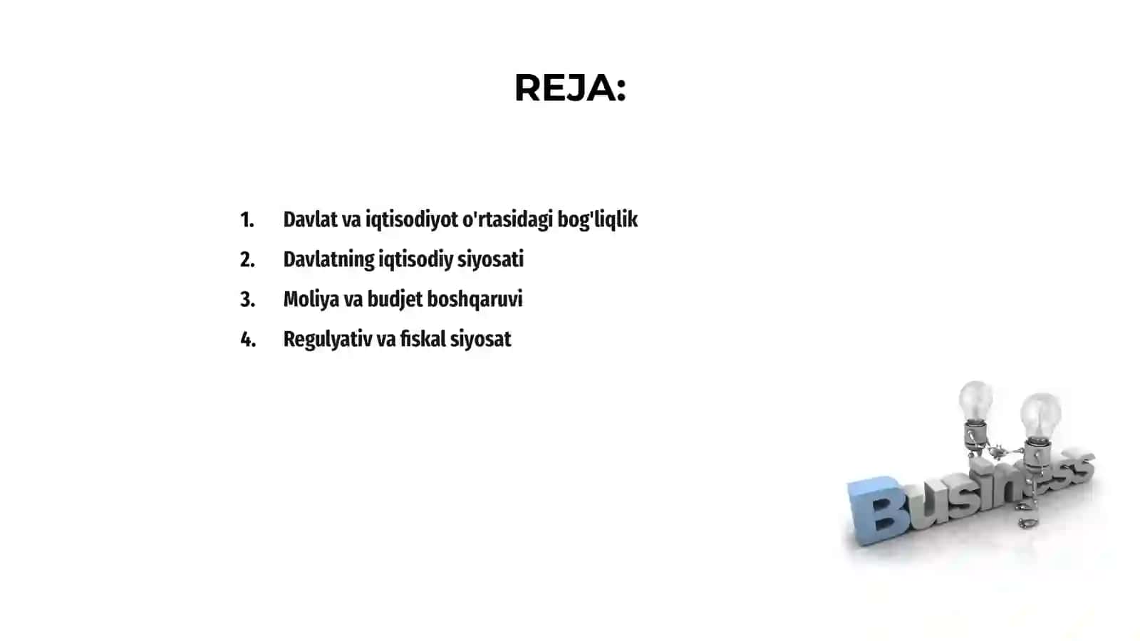 Iqtisodiyotni boshqarishda davlatning ro’li 2