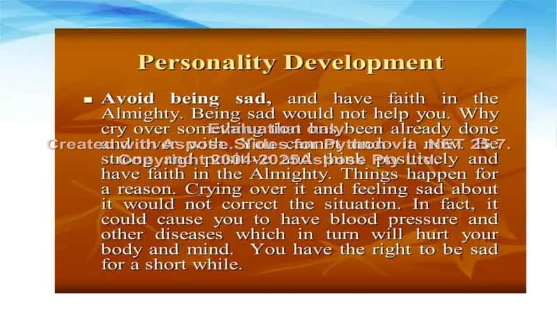 Personality Development 2