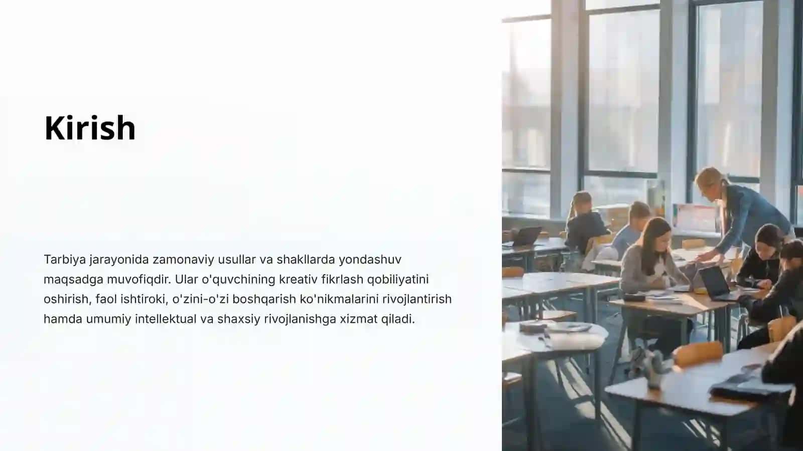 Zamonaviy pedagogikada tarbiya metodlari va shakllari 2
