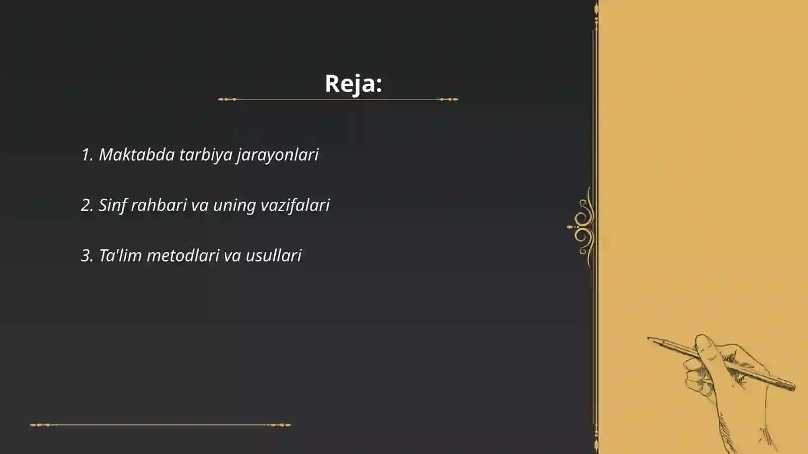 Maktabdagi amaliyot halida slayd 2