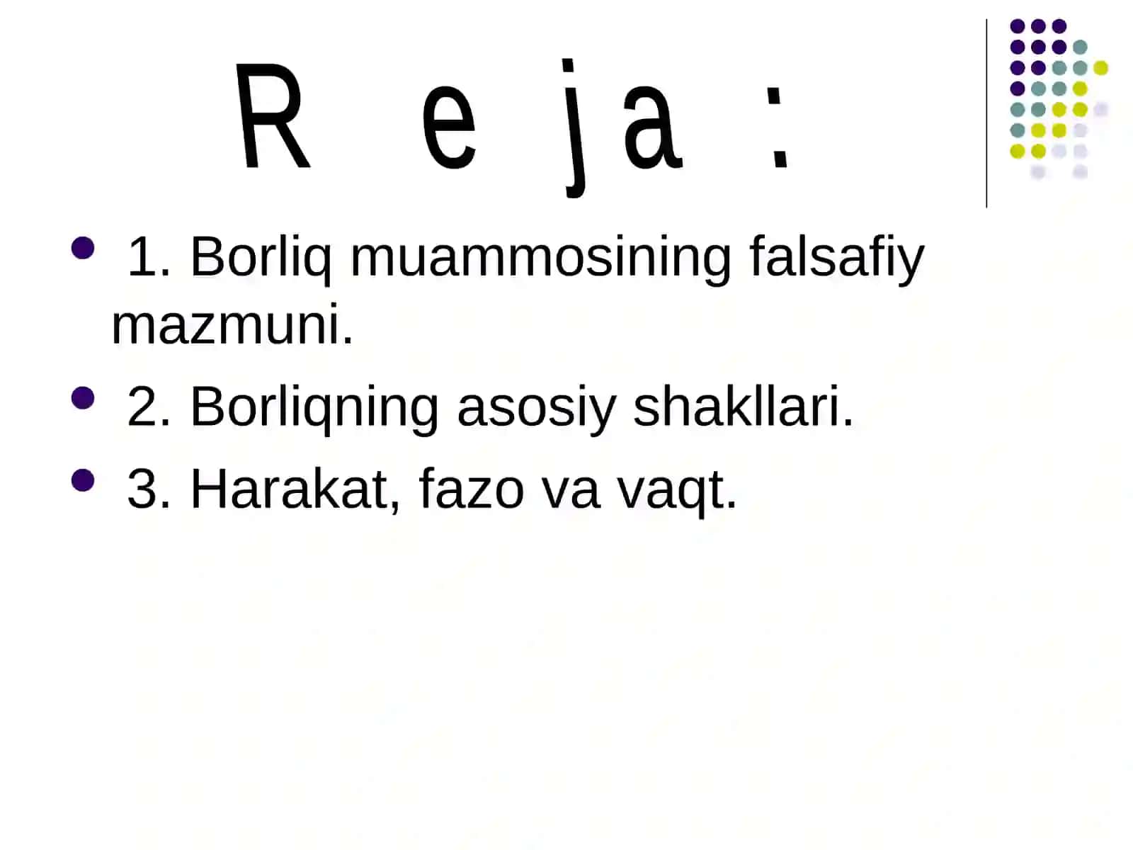 Borliq falsafasi 2